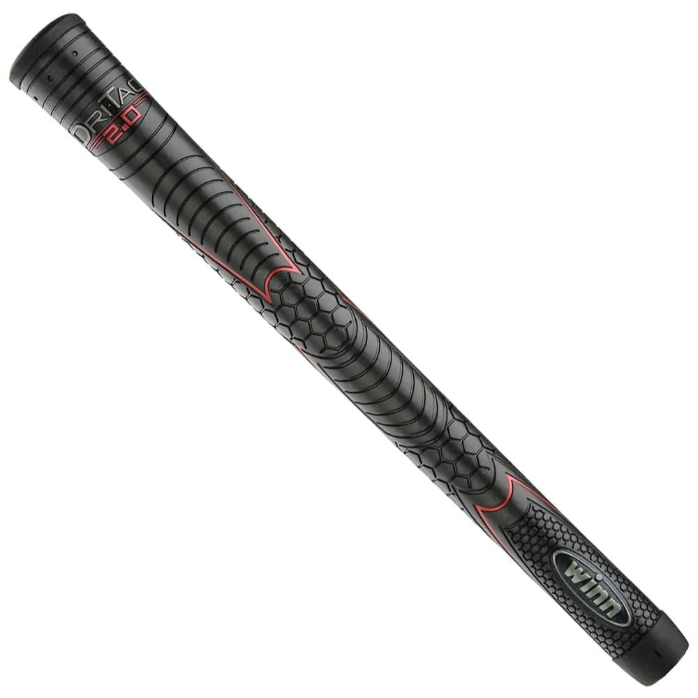 Winn Dri-Tac 2.0 standard grip in black and red