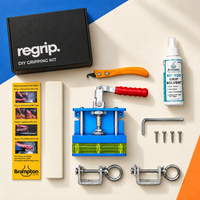 Regrip DIY Gripping Kit box and complete kit contents arranged on an ivory background